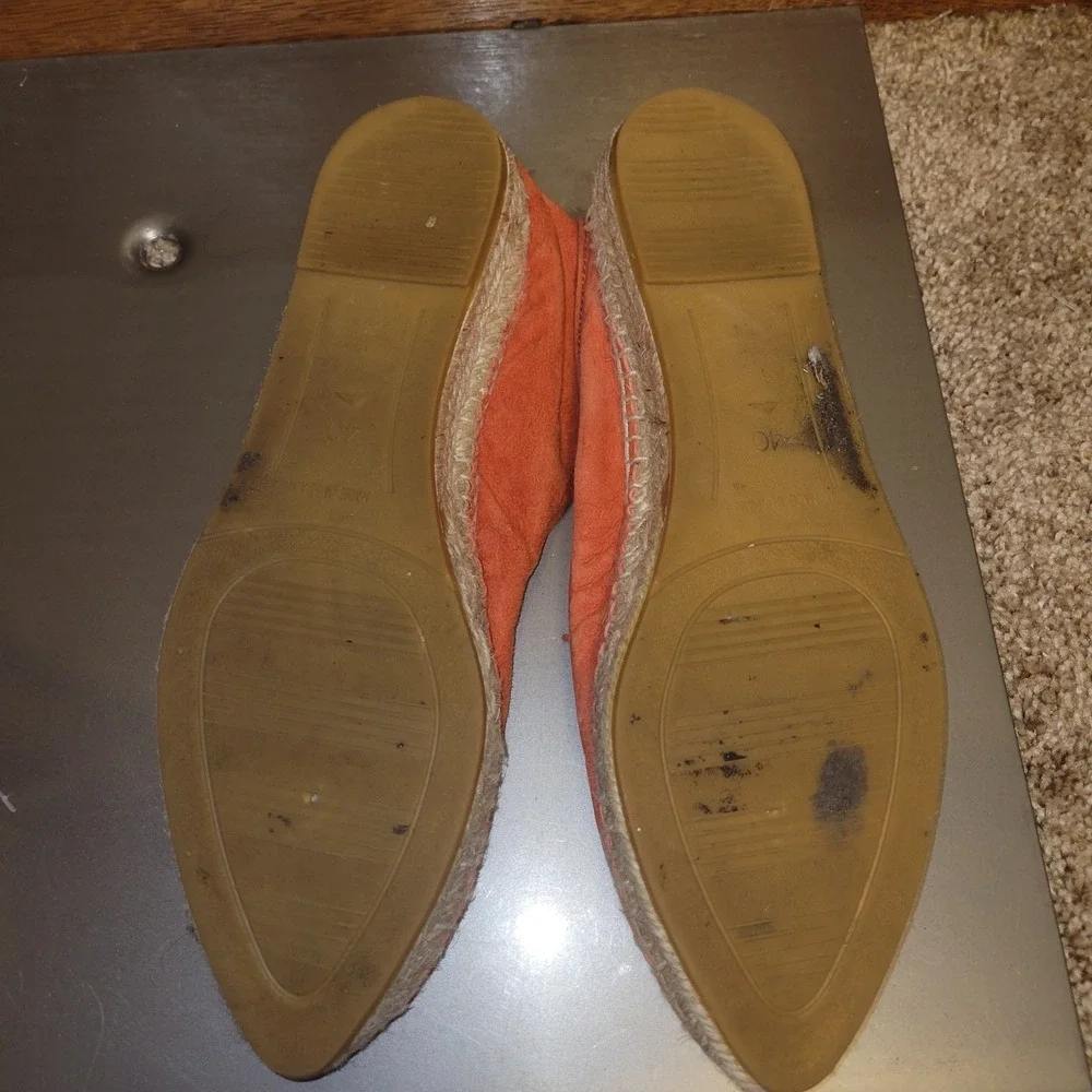Carmen Saiz Espadrille‎ Flats Womens EU 40 US 9.5-10 Coral Suede Tassel...